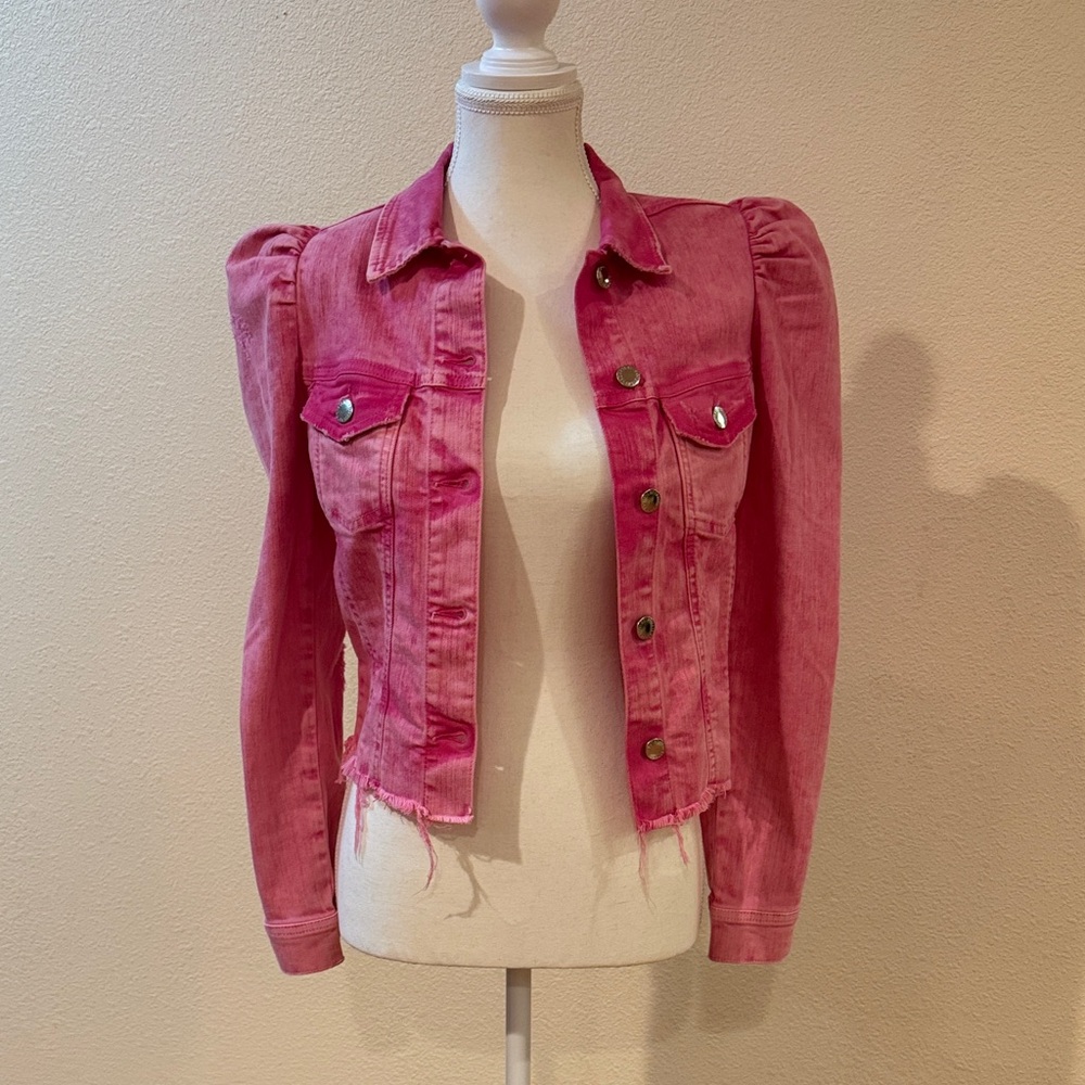 Retrofete Vibrant Pink Jean Jacket